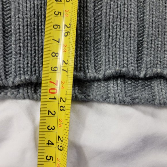 Tommy Bahama Jeans Mens XL Gray Cardigan Sweater Jacket Full Zip Heavyweight - Picture 12 of 12